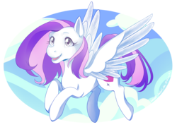 Size: 4479x3343 | Tagged: safe, artist:wenpuppy123, oc, oc only, oc:amethyst lullaby, pegasus, pony, female, flying, mare, solo