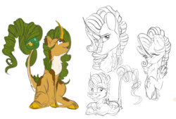 Size: 1108x749 | Tagged: safe, artist:beardie, oc, oc only, oc:eldorada, kirin, kirin oc