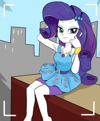 Size: 824x1000 | Tagged: safe, artist:bojack_mlplove, rarity, best trends forever, equestria girls, g4, my little pony equestria girls: better together, armpits, camera shot, clothes, cute, female, pencil skirt, raribetes, rarity peplum dress, skirt, solo