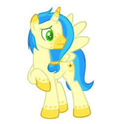 Size: 1125x1200 | Tagged: safe, artist:person8149, oc, oc only, oc:citrist, alicorn, pony, alicorn oc, male, raised hoof, simple background, solo, stallion, transparent background