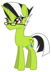 Size: 2344x3280 | Tagged: safe, artist:enzomersimpsons, oc, oc only, oc:brushy shares, oc:pencil borrows, pony, glasses, high res, rule 63, simple background, solo, white background