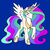 Size: 5000x5000 | Tagged: safe, artist:racquel-silverspirit, princess celestia, pony, g4, absurd resolution, blue background, female, simple background, solo