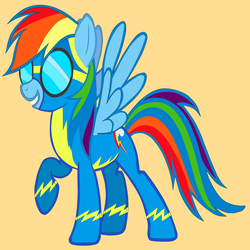 Size: 1280x1280 | Tagged: safe, artist:racquel-silverspirit, rainbow dash, pony, g4, female, solo