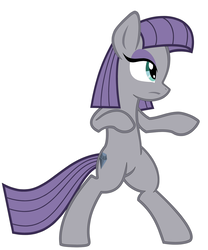 Size: 1280x1536 | Tagged: safe, artist:racquel-silverspirit, maud pie, earth pony, pony, g4, bipedal, female, fighting stance, mare, simple background, solo, white background, wrong cutie mark