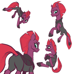 Size: 4000x4000 | Tagged: safe, artist:nadnerbd, tempest shadow, pony, unicorn, g4, my little pony: the movie, armor, broken horn, butt, clothes, concave belly, eye scar, female, horn, low angle, mare, plot, scar, simple background, slender, thin, white background