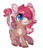 Size: 941x1097 | Tagged: safe, artist:cloureed, oc, oc only, oc:strawberry breeze, pegasus, pony, ear fluff, female, leonine tail, mare, raised hoof, raised leg, simple background, smiling, solo, transparent background, unshorn fetlocks