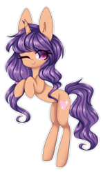 Size: 1188x2000 | Tagged: safe, artist:lnspira, oc, oc only, oc:heart divine, pony, unicorn, female, mare, simple background, solo, transparent background