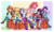 Size: 3200x1900 | Tagged: safe, artist:lucy-tan, angel bunny, applejack, fluttershy, pinkie pie, rainbow dash, rarity, sci-twi, spike, spike the regular dog, starlight glimmer, sunset shimmer, twilight sparkle, dog, equestria girls, equestria girls specials, g4, my little pony equestria girls: mirror magic, applejack's hat, beanie, big crown thingy, book, boots, breasts, cleavage, clothes, compression shorts, couch, cowboy hat, cute, denim skirt, draw the squad, element of magic, female, food, freckles, glasses, glimmerbetes, hat, high heel boots, humane five, humane seven, humane six, ice cream, jewelry, looking at you, male, mary janes, moe, one eye closed, open mouth, pants, polka dot socks, regalia, ripped pants, shoes, shorts, sitting, skirt, smiling, socks, stetson