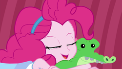 Size: 1920x1080 | Tagged: safe, screencap, pinkie pie, equestria girls, g4, my little pony equestria girls: better together, pinkie sitting, couch, female, sleepy