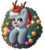 Size: 3000x3325 | Tagged: safe, artist:spirit-dude, fleetfoot, pony, g4, antlers, blushing, christmas, christmas wreath, commission, female, hat, high res, holiday, mare, red nose, reindeer antlers, santa hat, simple background, smiling, solo, transparent background, wreath, ych result