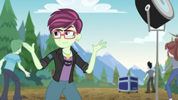 Size: 1366x768 | Tagged: safe, screencap, coffee rush, katie catley, equestria girls, g4, my little pony equestria girls: better together, road trippin, background human, female, katrina hadley, male, unnamed character, unnamed human