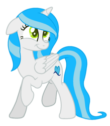 Size: 914x1042 | Tagged: safe, artist:cindystarlight, oc, oc only, oc:blue moon, alicorn, pony, alicorn oc, female, mare, simple background, solo, transparent background