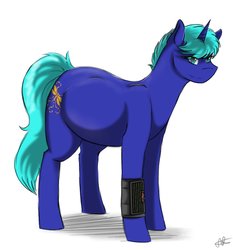 Size: 863x925 | Tagged: safe, artist:scarletsfeed, oc, oc only, oc:dragonfly, pony, unicorn, fallout equestria, fallout equestria: child of the stars, fallout, female, mare, pregnant, solo