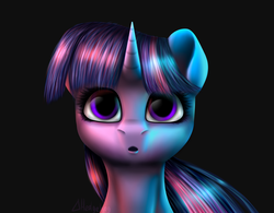 Size: 3837x3000 | Tagged: safe, artist:deltahedgehog, twilight sparkle, alicorn, pony, g4, black background, cute, female, high res, looking at you, mare, neon, simple background, solo, twilight sparkle (alicorn)