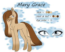 Size: 1441x1172 | Tagged: safe, artist:ggchristian, oc, oc only, oc:mary grace, earth pony, pony, female, mare, reference sheet, solo