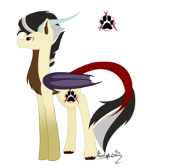 Size: 5669x5385 | Tagged: safe, artist:moonlight0shadow0, oc, oc only, oc:paradox, draconequus, hybrid, absurd resolution, draconequus oc, interspecies offspring, male, offspring, parent:discord, parent:fluttershy, parents:discoshy, paw prints, simple background, solo, transparent background