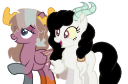 Size: 990x649 | Tagged: safe, artist:cindystarlight, oc, oc only, oc:dionne, pegasus, pony, antlers, female, horns, mare, occartoon heart