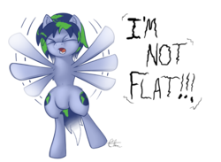 Size: 734x538 | Tagged: safe, artist:calena, oc, oc only, oc:earth-chan, earth pony, pony, angry, bipedal, both cutie marks, cute, eyes closed, featureless crotch, female, flailing, mare, meme, open mouth, planet, planet ponies, ponified, raised leg, rule 85, simple background, solo, white background