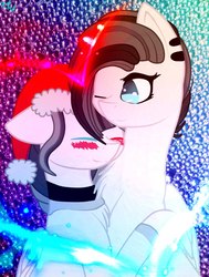 Size: 718x951 | Tagged: safe, artist:14sweettooth, oc, oc only, pegasus, pony, female, hug, mare, one eye closed