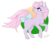 Size: 1024x810 | Tagged: safe, artist:dreamcreationsink, baby ember (g1), earth pony, pony, g1, blushing, bow, female, filly, solo, tail bow