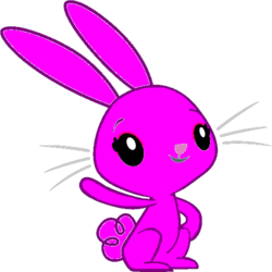 Size: 500x500 | Tagged: safe, artist:drypony198, angel bunny, oc, oc:rosie bunny, rabbit, g4, simple background, transparent background