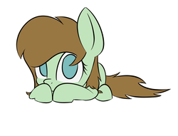 Size: 2776x2117 | Tagged: safe, artist:lofis, oc, oc only, oc:mint chocolate, pony, cute, high res, lying down, solo