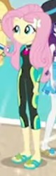 Size: 205x641 | Tagged: safe, fluttershy, equestria girls, g4, my little pony equestria girls: better together, female, sandals, solo, wetsuit