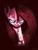 Size: 2304x3072 | Tagged: safe, artist:ohmbennie, pinkie pie, earth pony, pony, g4, angry, be afraid, dark, death stare, female, glowing eyes, high res, pinkamena diane pie, solo