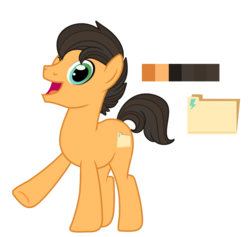 Size: 1642x1558 | Tagged: safe, artist:elskafox, oc, oc only, oc:solar bronze, earth pony, pony, folder, ponysona, reference sheet, solo