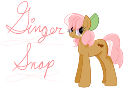 Size: 783x565 | Tagged: safe, artist:ajrinxooacj, oc, oc only, oc:ginger snap, earth pony, pony, bow, female, hair bow, mare, solo