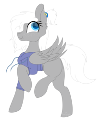 Size: 2290x2755 | Tagged: safe, artist:tomboygirl45, oc, oc only, oc:frosty mittens, pegasus, pony, clothes, female, high res, hoodie, mare, simple background, solo, transparent background