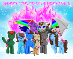 Size: 2500x2041 | Tagged: safe, artist:majkashinoda626, oc, oc only, christmas, high res, holiday