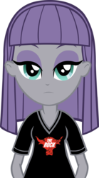 Size: 1780x3202 | Tagged: safe, edit, edited screencap, screencap, maud pie, equestria girls, g4, my little pony equestria girls: rainbow rocks, black shirt, clothes, female, looking at you, shirt, solo, the rock, vector