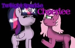 Size: 1280x821 | Tagged: safe, artist:candysugarsweet8726, cheerilee, twilight sparkle, alicorn, earth pony, pony, g4, duo, duo female, female, lesbian, mare, ship:cheerilight, shipping, twilight sparkle (alicorn)