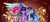 Size: 3240x1440 | Tagged: safe, artist:crazyaniknowit, applejack, fluttershy, pinkie pie, rainbow dash, rarity, spike, twilight sparkle, alicorn, dragon, pony, g4, christmas, christmas lights, cowboy hat, female, hat, high res, hoers, holiday, looking at you, mane seven, mane six, mare, smiling, stetson, twilight sparkle (alicorn)