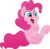 Size: 4886x4755 | Tagged: safe, artist:jhayarr23, pinkie pie, earth pony, pony, g4, my little pony: the movie, absurd resolution, cute, diapinkes, female, frog (hoof), mare, simple background, smiling, solo, transparent background, underhoof, vector