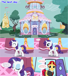 Size: 1284x1444 | Tagged: safe, artist:hakunohamikage, rarity, oc, oc:summer star, pony, unicorn, ask-princesssparkle, g4, ask, carousel boutique, clothes, male, stallion, suit, tumblr