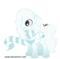 Size: 600x585 | Tagged: safe, artist:seiani, oc, oc only, oc:arctic flake, pegasus, pony, clothes, male, scarf, simple background, solo, stallion, transparent background