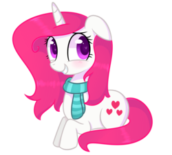 Size: 878x793 | Tagged: safe, artist:mel2003, oc, oc only, pony, unicorn, clothes, female, mare, prone, scarf, simple background, solo, transparent background