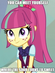 Size: 387x518 | Tagged: safe, edit, edited screencap, screencap, sour sweet, dance magic, equestria girls, equestria girls specials, g4, cropped, cute, female, genesis, smiling, solo, song reference, sourbetes, when the sour turns to sweet