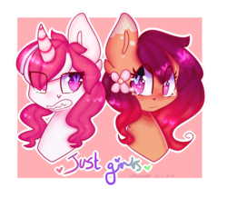 Size: 2298x2000 | Tagged: safe, artist:bunxl, oc, oc only, pony, unicorn, flower, flower in hair, grimace, heart, heart eyes, high res, wingding eyes