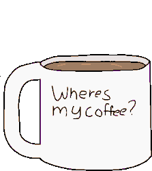 Size: 406x455 | Tagged: safe, artist:nootaz, oc, oc only, oc:amplitude, bat pony, pony, animated, bat pony oc, blinking, coffee, cup, cup of pony, cute, derp, eeee, frown, hat, hiding, micro, open mouth, simple background, solo, transparent background