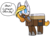 Size: 609x441 | Tagged: safe, artist:nootaz, oc, oc only, oc:looty, object pony, original species, loot box, overwatch, ponified, simple background, solo, speech, transparent background