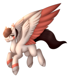 Size: 951x1069 | Tagged: safe, artist:umiimou, oc, oc only, oc:jack, pegasus, pony, colored wings, male, multicolored wings, simple background, solo, stallion, transparent background
