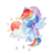 Size: 1515x1515 | Tagged: safe, artist:nitrogenowo, rainbow dash, pony, g4, cap, clothes, cloud, dress, female, hat, nightcap, rain, simple background, sleeping, solo, sun, transparent background