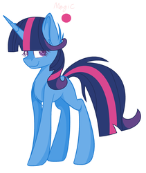 Size: 2112x2508 | Tagged: safe, artist:flowerbutter42, oc, oc only, pony, unicorn, blank flank, female, high res, magical lesbian spawn, mare, offspring, parent:trixie, parent:twilight sparkle, parents:twixie, simple background, solo, white background