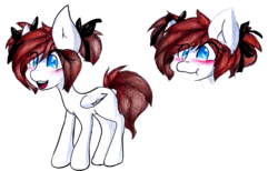 Size: 3278x2020 | Tagged: safe, artist:mscolorsplash, oc, oc only, oc:color splash, pegasus, pony, blushing, female, filly, high res, scrunchy face, smiling, solo, younger
