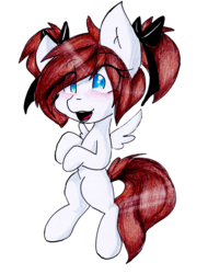 Size: 1926x2537 | Tagged: safe, artist:mscolorsplash, oc, oc only, oc:color splash, pegasus, pony, female, filly, smiling, solo, younger
