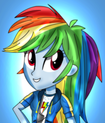 Size: 2568x3012 | Tagged: safe, artist:midosakr10, rainbow dash, equestria girls, g4, my little pony equestria girls: better together, clothes, female, high res, missing accessory, smiling, solo