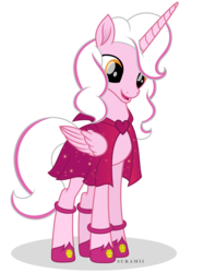 Size: 4499x6000 | Tagged: safe, artist:suramii, oc, oc only, oc:mary sue, alicorn, pony, absurd resolution, alicorn oc, cape, clothes, cute, female, movie accurate, ocbetes, simple background, solo, transparent background, vector